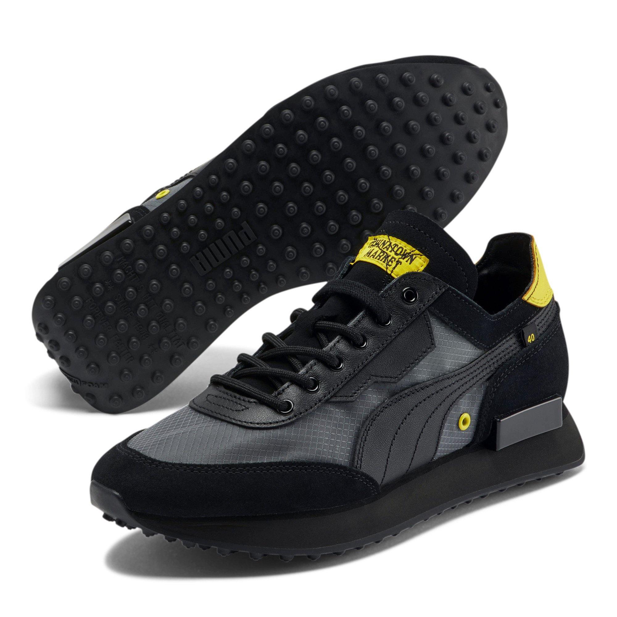 [374477-01] Mens Puma Future Rider X Chinatown Market Black - sneakAR