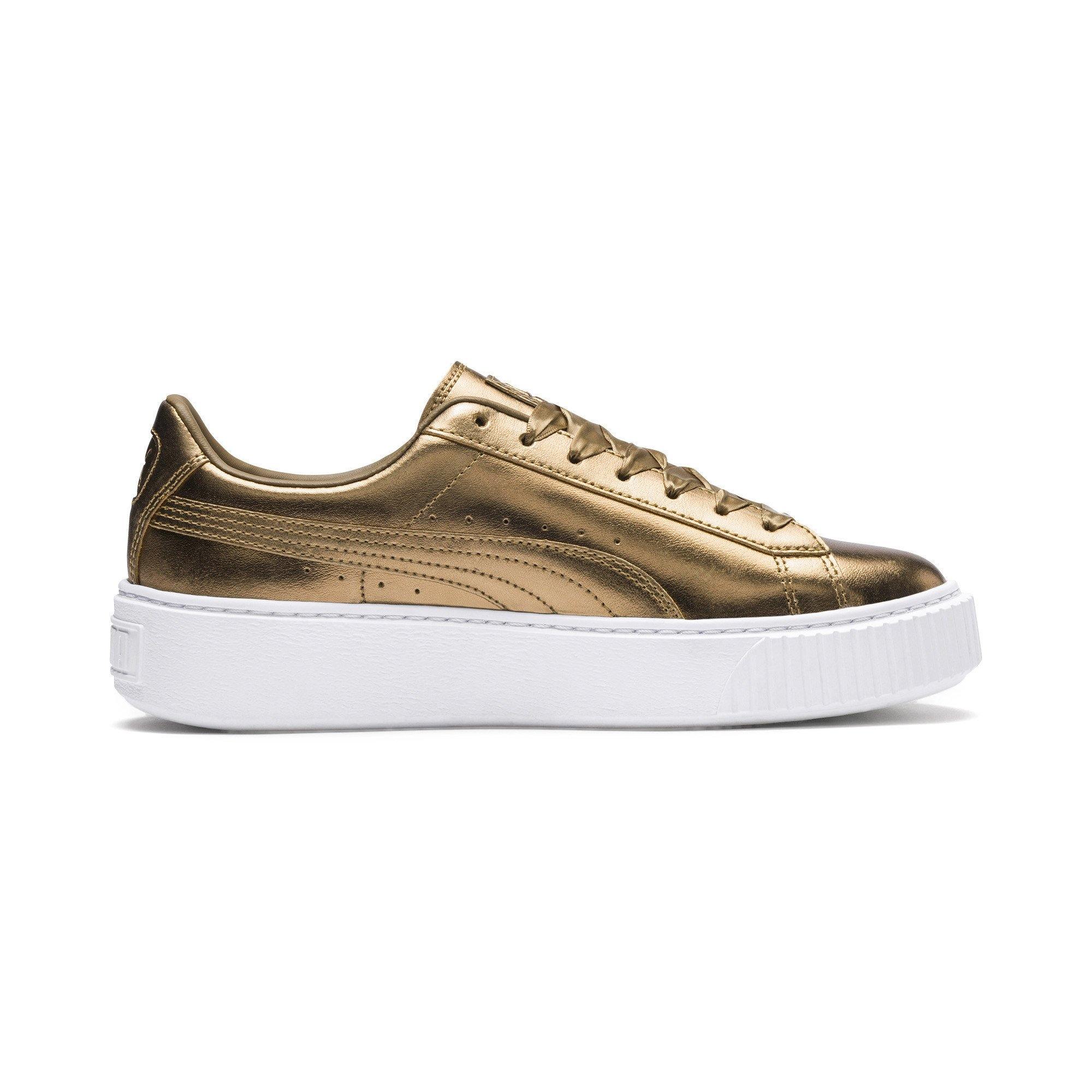 [366687-02] Womens Puma Basket Platform Luxe - sneakAR