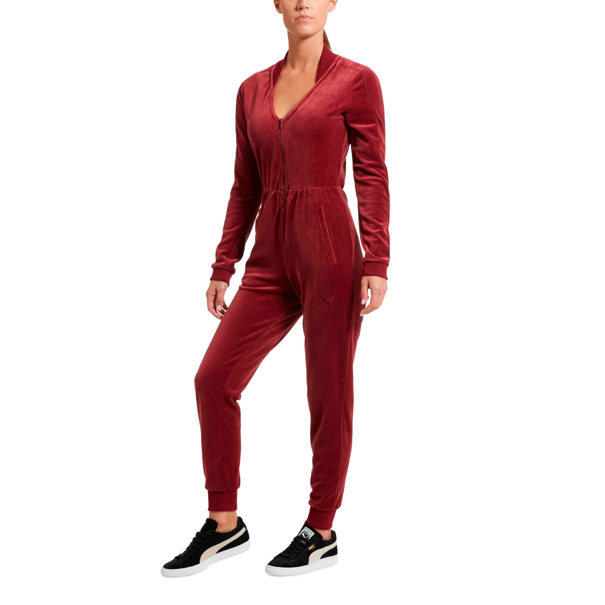 [516472-04] Womens Puma VELOUR T7 JUMPSUIT