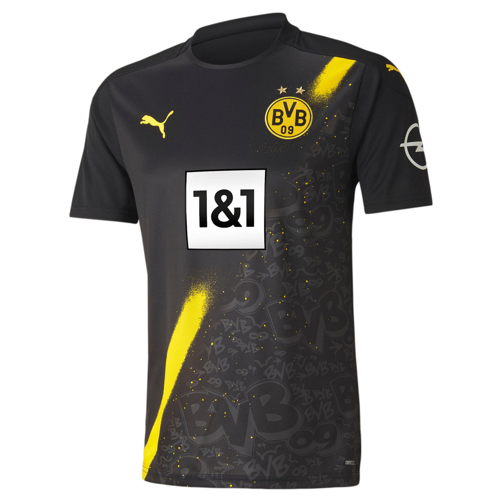 [757161-02] Mens Puma BVB BORUSSIA DORTMUND AWAY SHIRT REPLICA SHORT SLEEVE