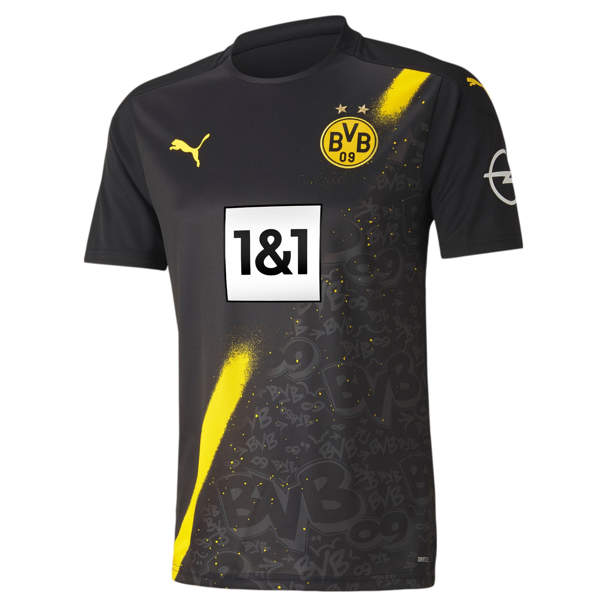 [757161-02] Mens Puma BVB BORUSSIA DORTMUND AWAY SHIRT REPLICA SHORT SLEEVE