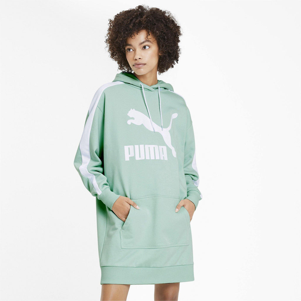 [597051-32] Womens Puma Classics T7 Hooded Dress - sneakAR