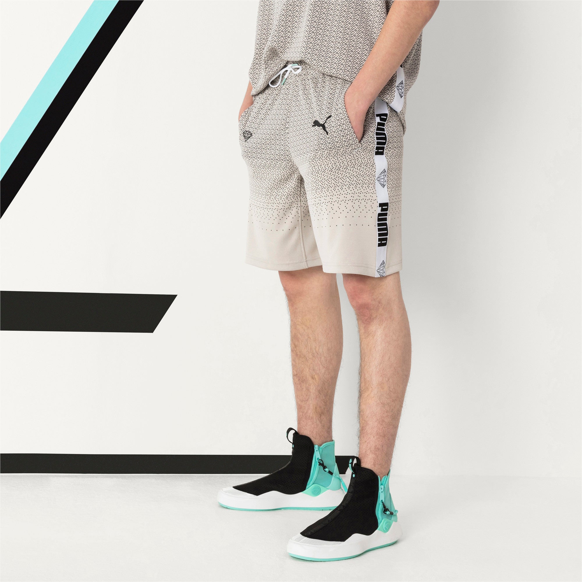 [575363-02] Mens Puma X Diamond Shorts