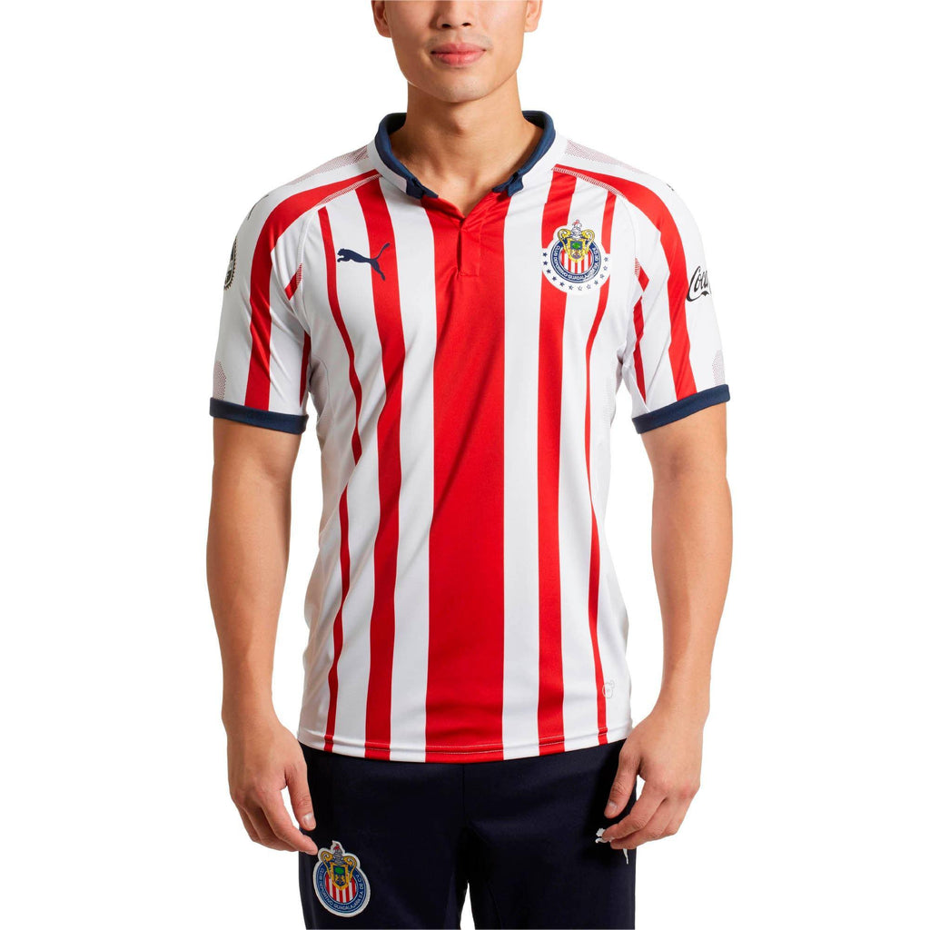 [703881-01] Mens Puma Chivas 2018-19 Home Jersey - sneakAR