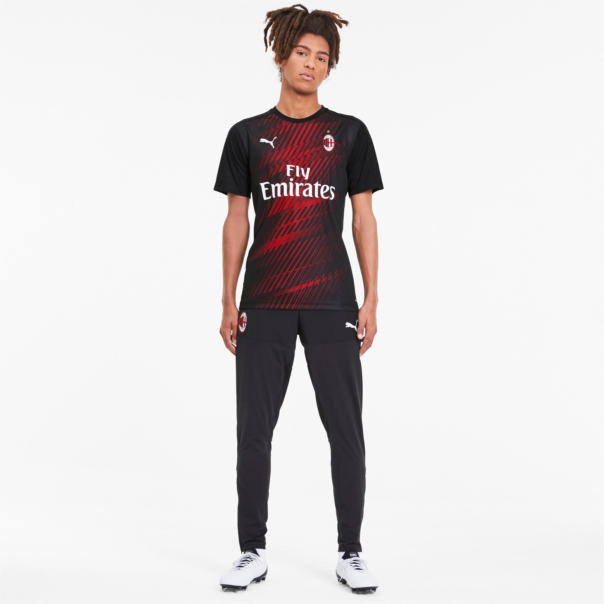 [756731-03] Mens Puma AC Milan Stadium Jersey W. Sponsor