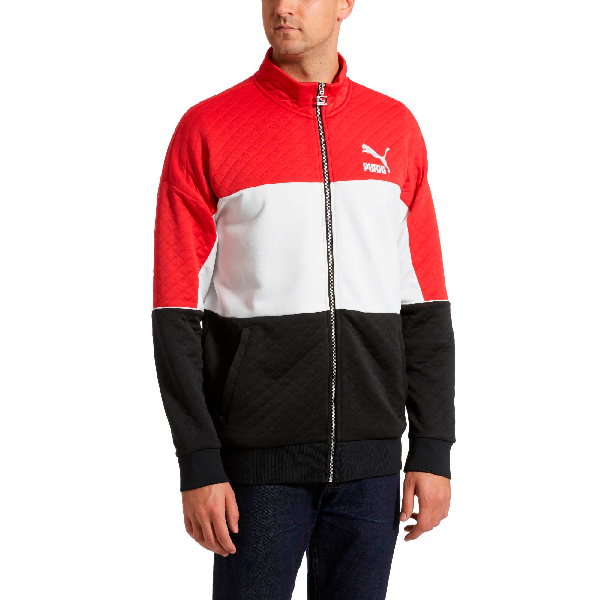 [576383-12] Mens Puma Retro Quilted Jacket