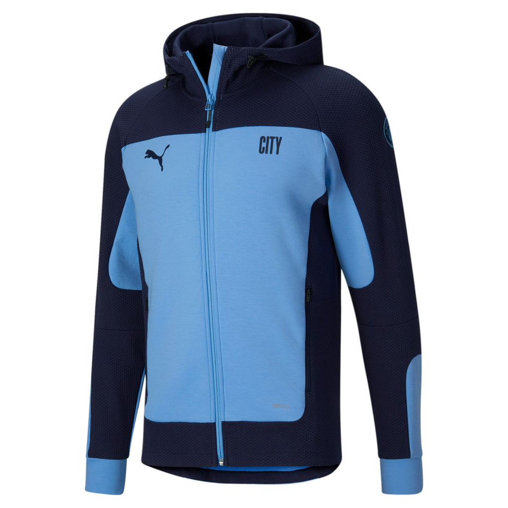 [764276-01] Mens Puma MCFC MANCHESTER CITY EVOSTRIPE HOODED JACKET