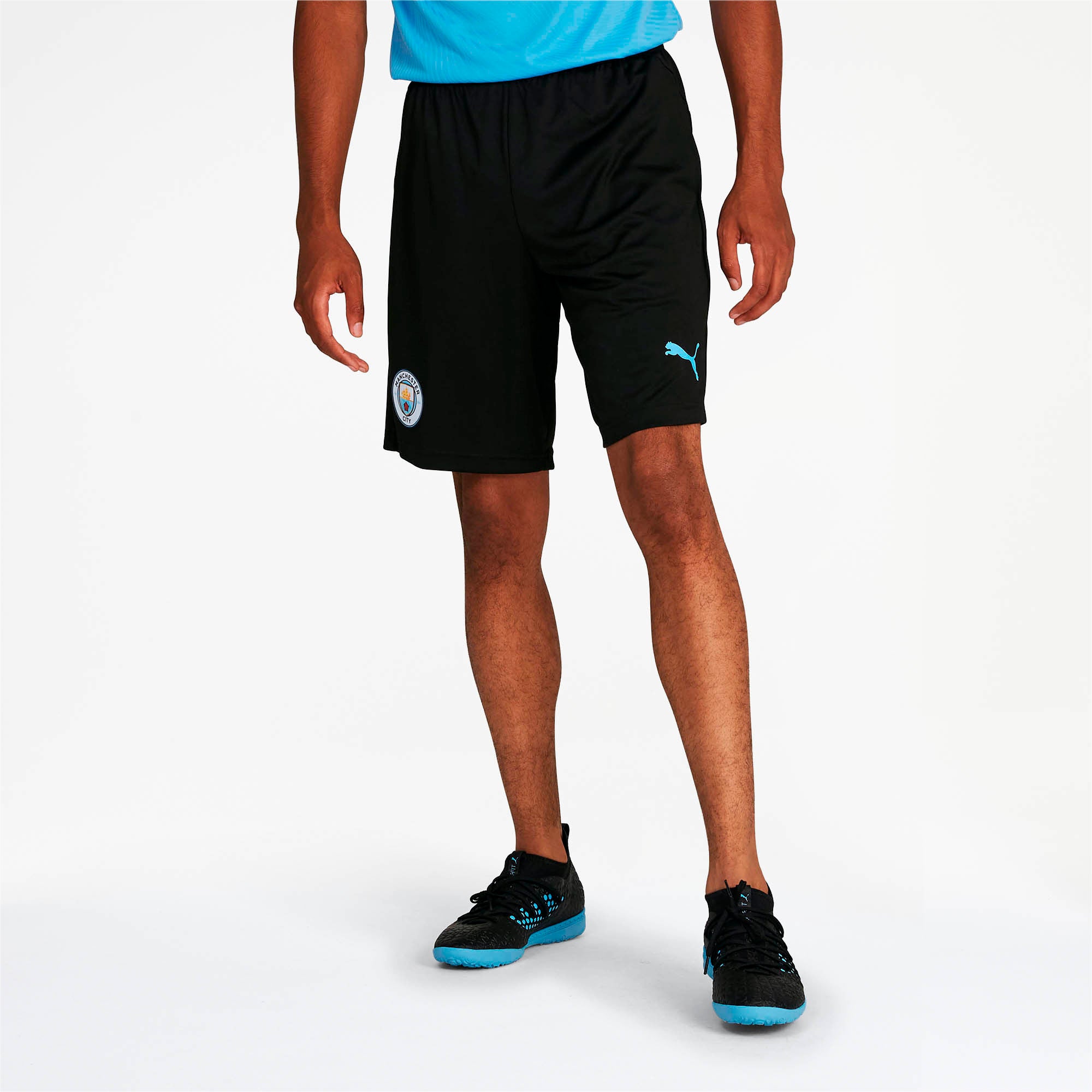 [755804-17] Mens Puma MCFC Training Shorts - Zipped Pockets