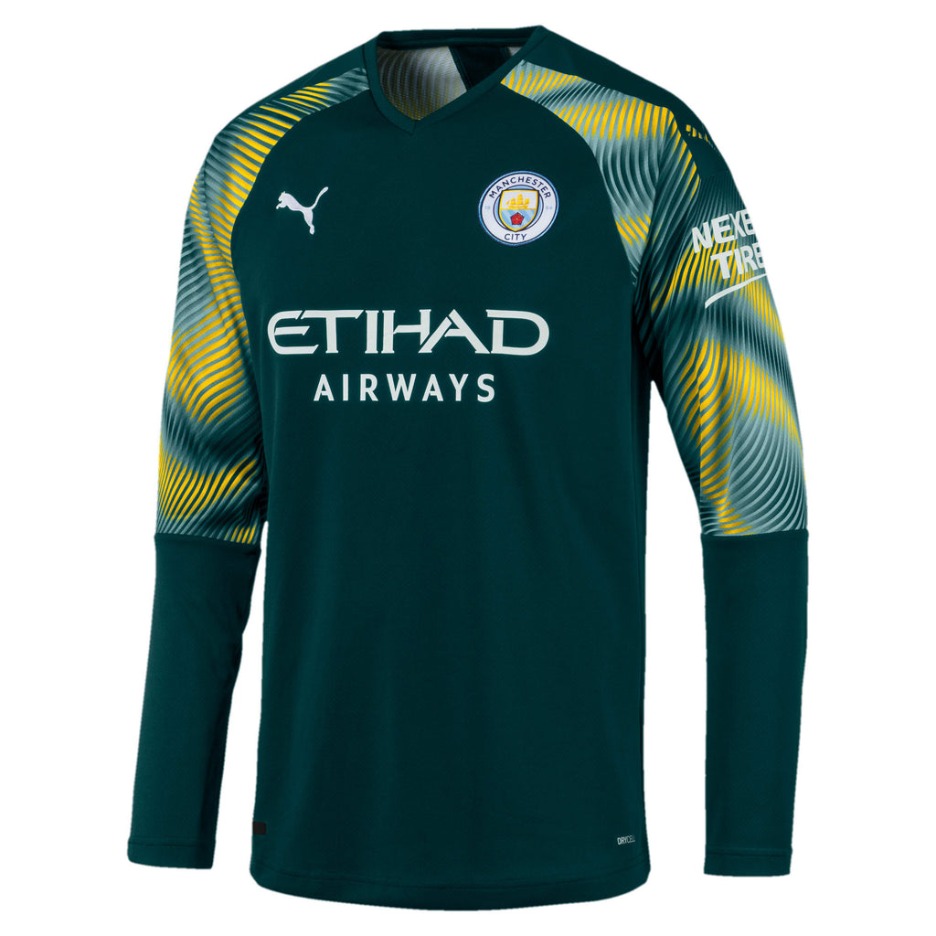 [755601-07] Mens Puma MCFC MANCHESTER CITY GK SHIRT REPLICA LONG SLEEVE
