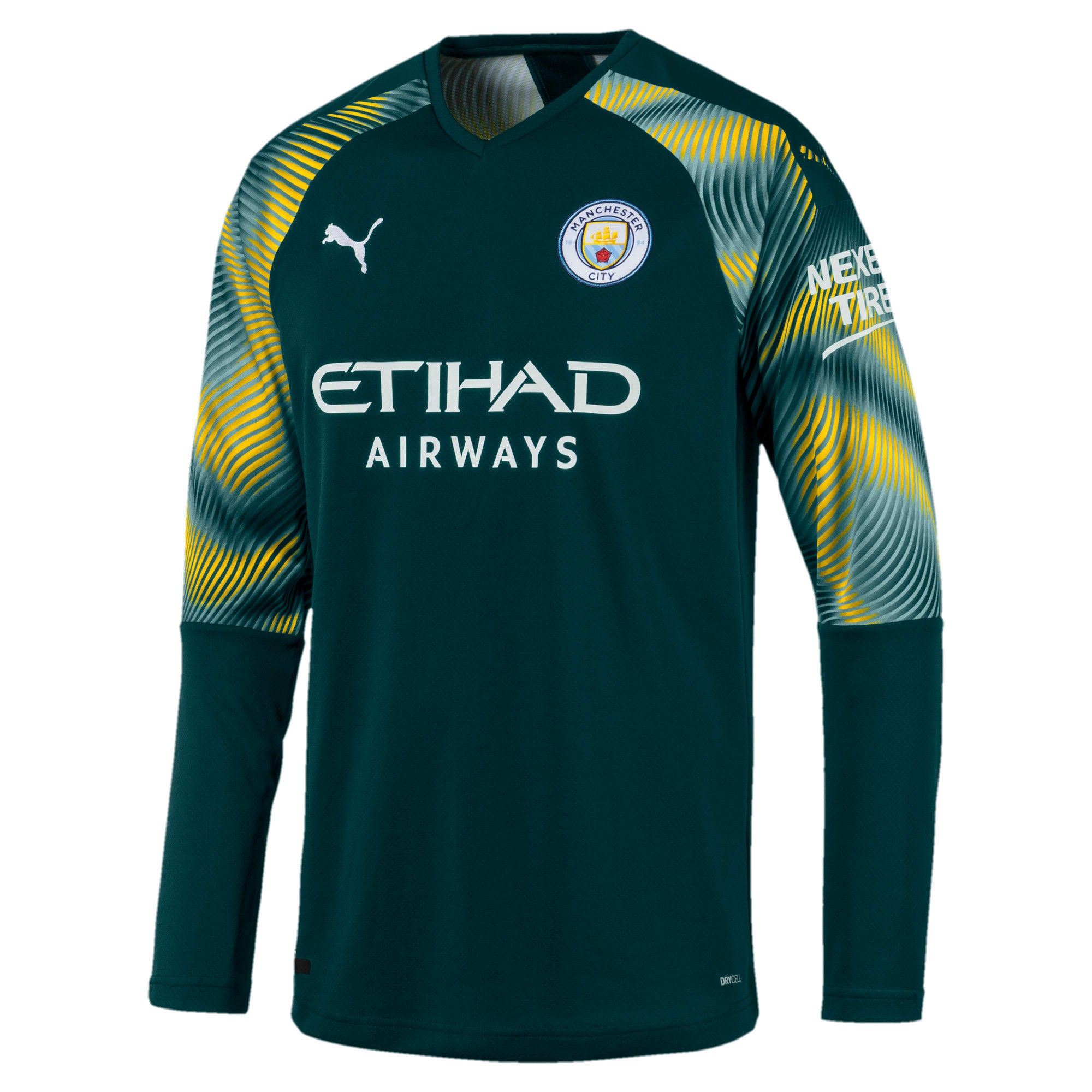 [755601-07] Mens Puma MCFC MANCHESTER CITY GK SHIRT REPLICA LONG SLEEVE