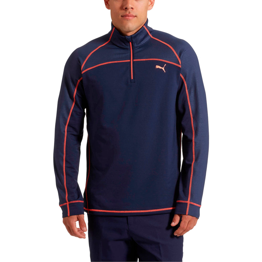[573266-02] Mens Puma EMBOSSED 1/4 ZIP POPOVER