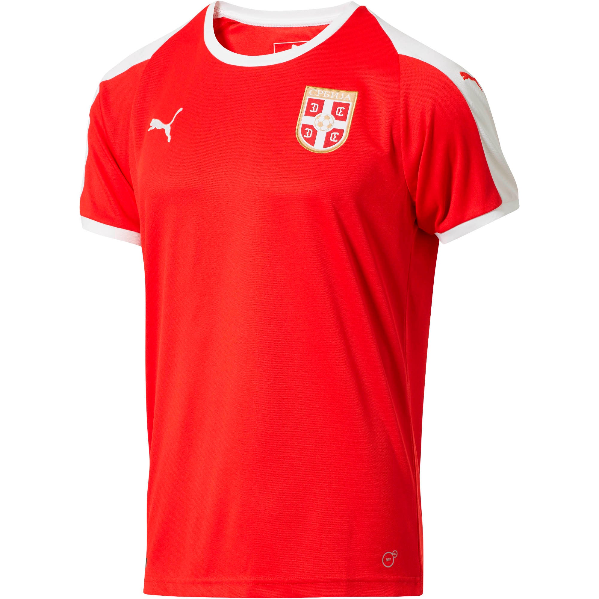 [754921-01] Mens Puma Serbia Home Shirt Ss Replica