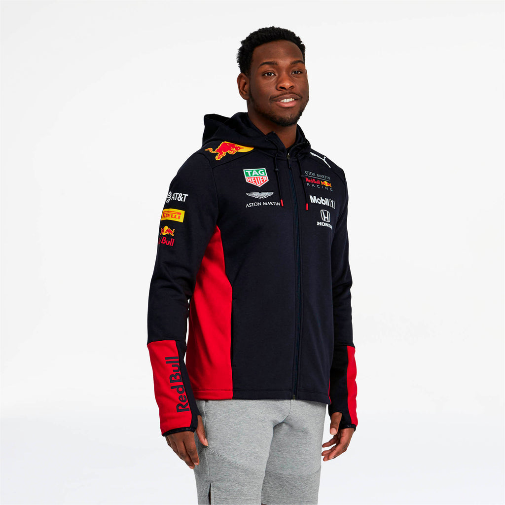 [762884-01] Mens Puma AMRBR Team Hooded Sweat Jacket