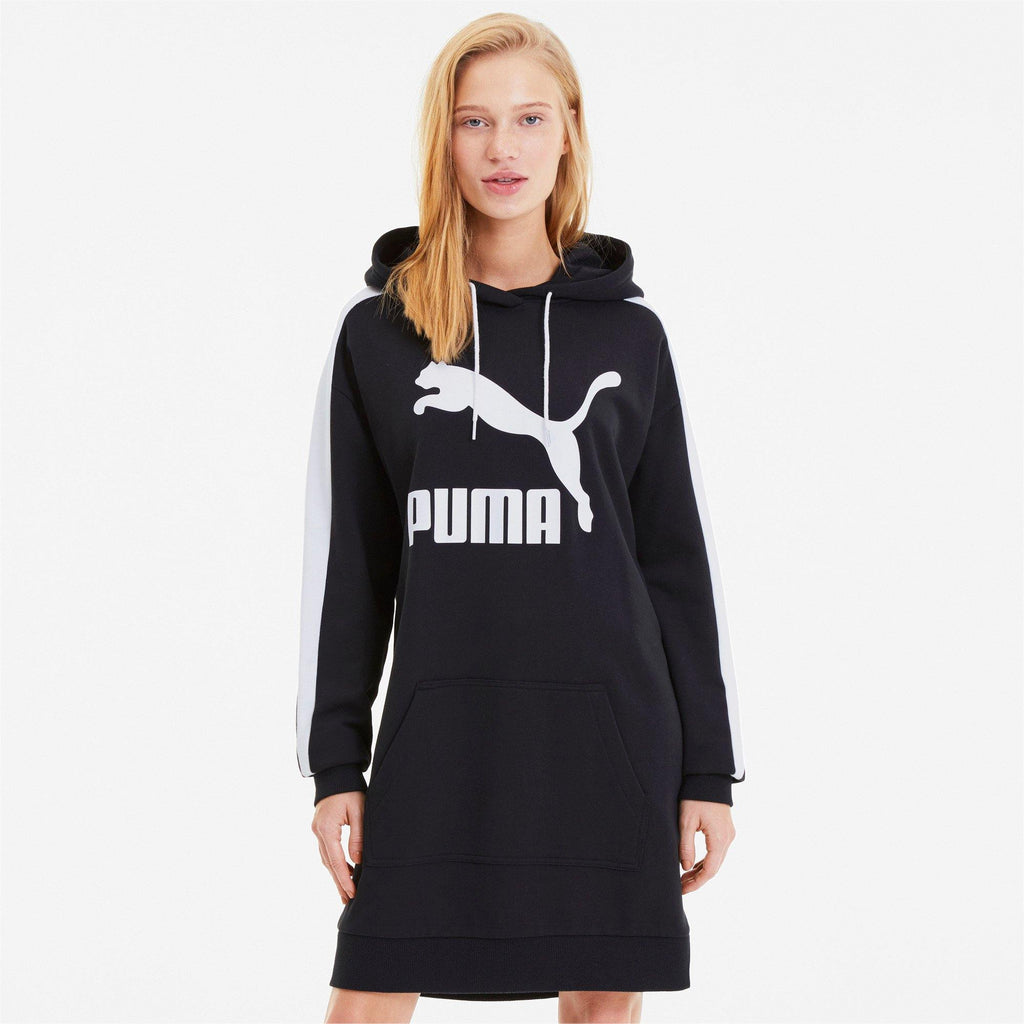 [597051-01] Womens Puma Classics T7 Hooded Dress - sneakAR