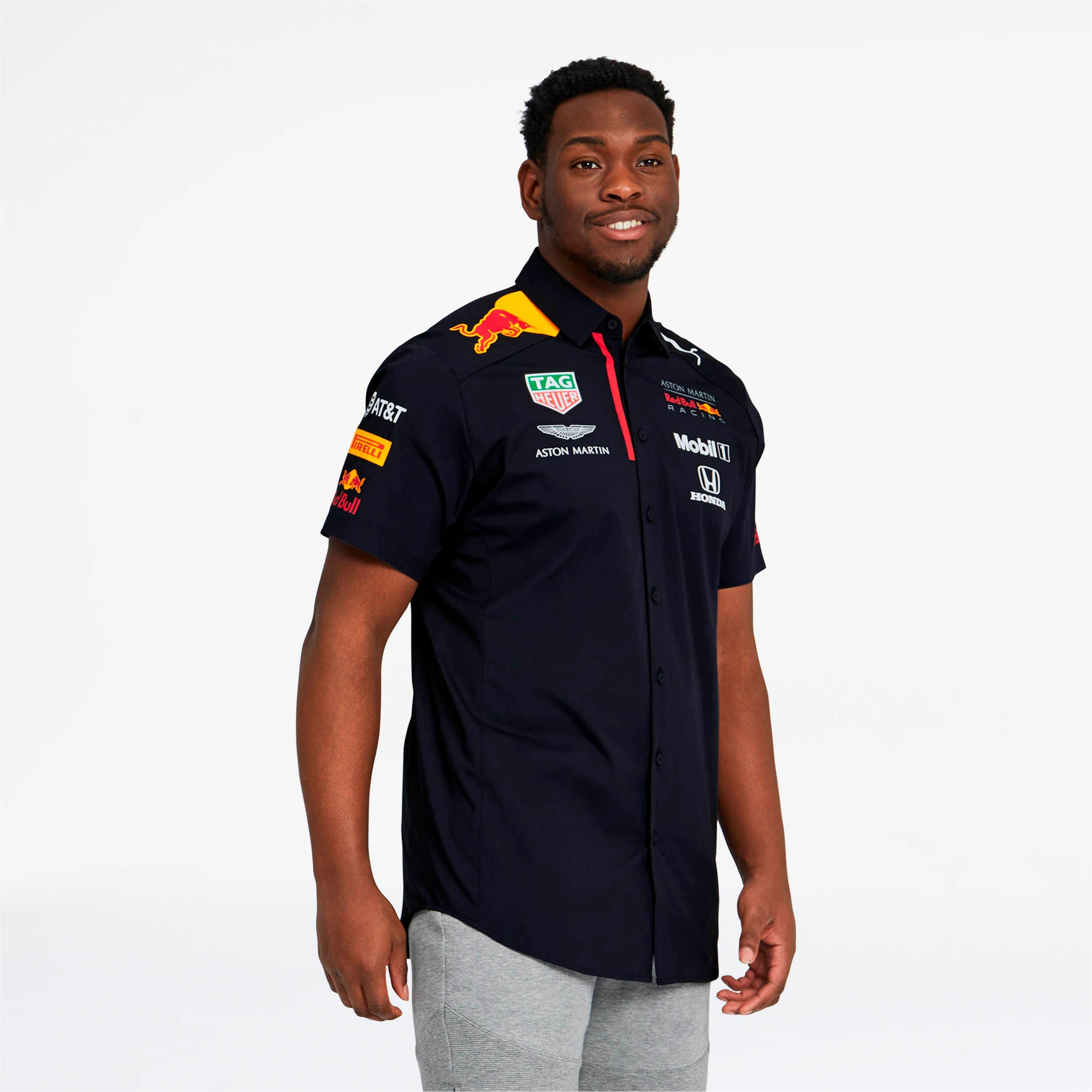 [762883-01] Mens Puma AMRBR Red Bull Racing Team Shirt