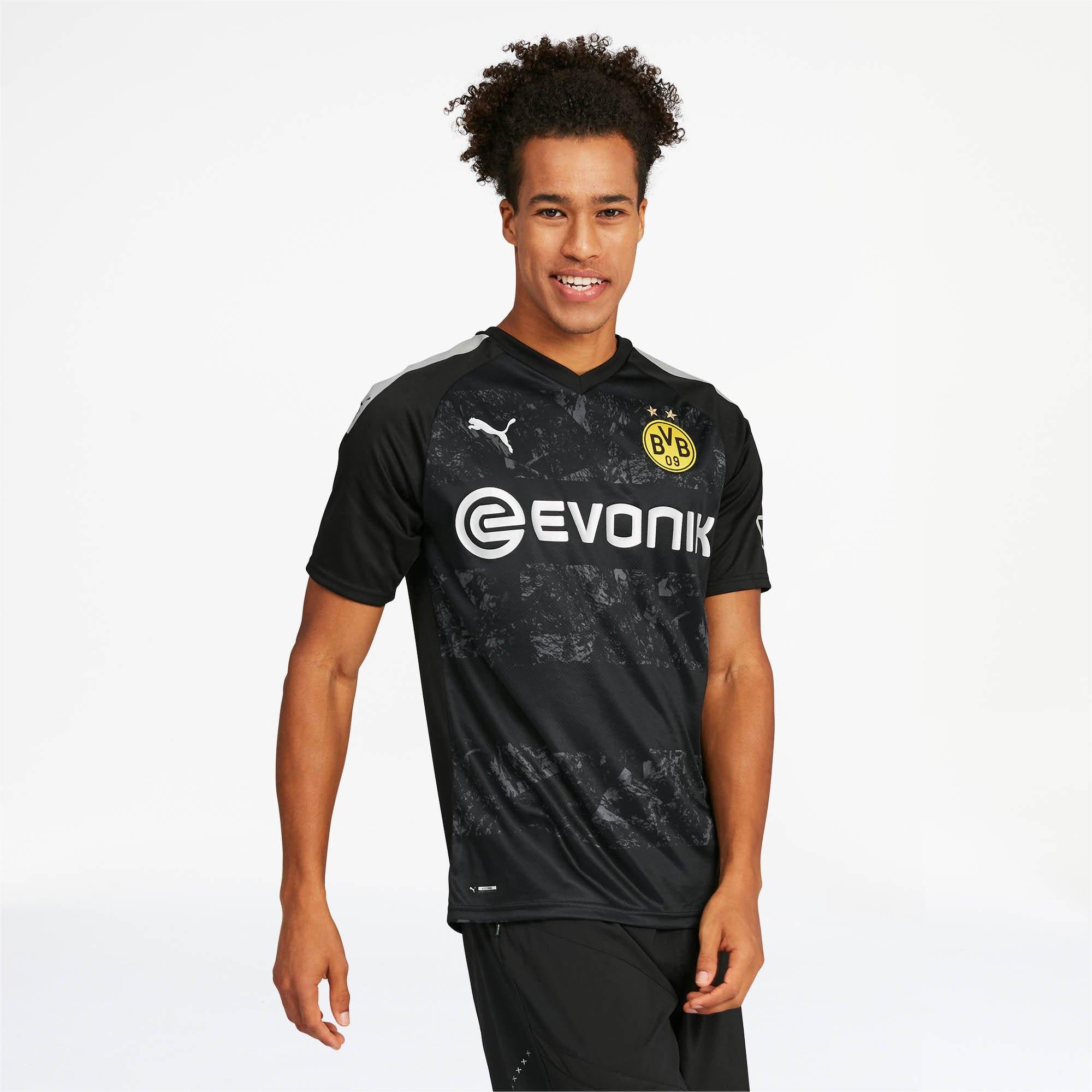 [755745-12] Mens Puma BVB Away Shirt Replica - Evonik & Opel Logo - sneakAR