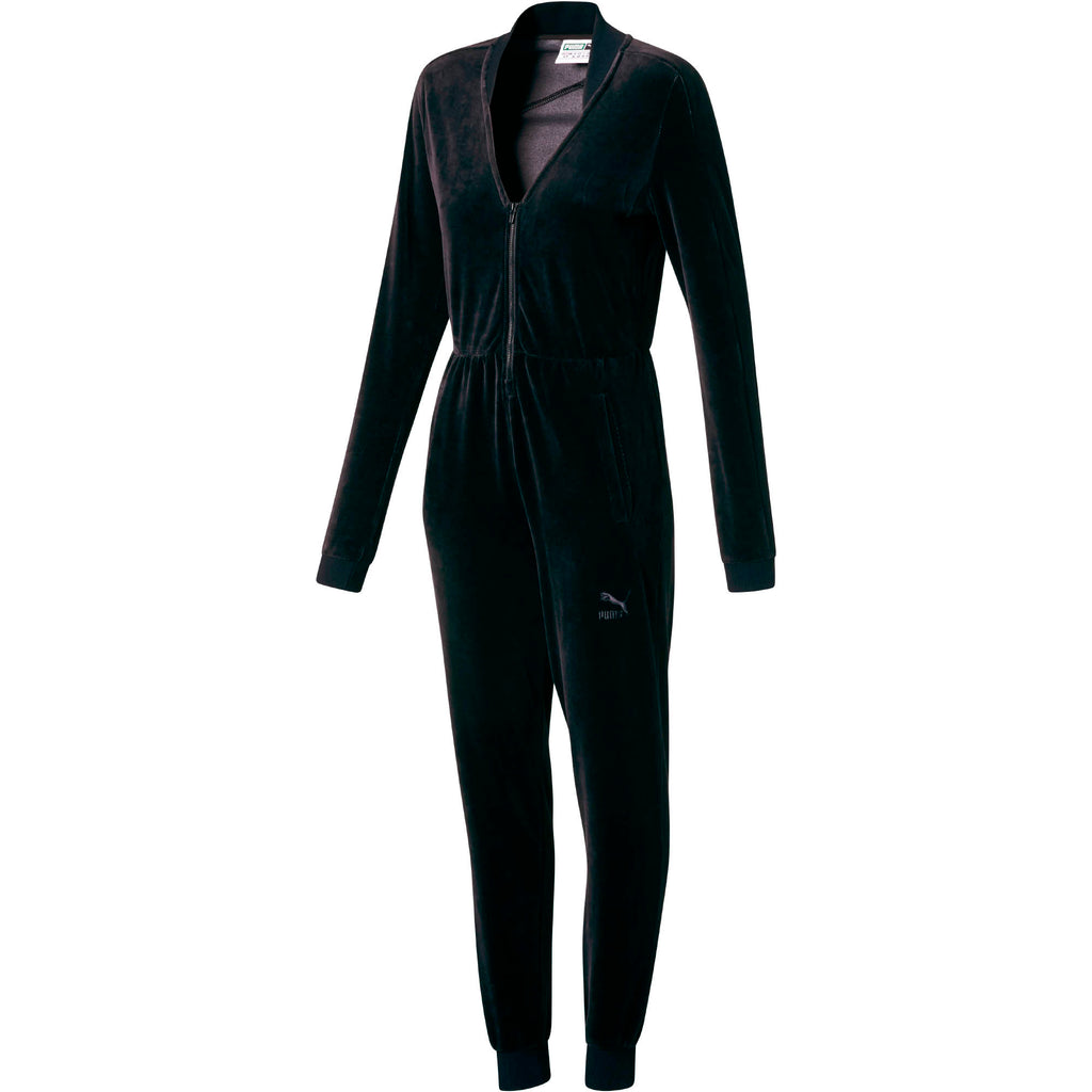 [516472-01] Womens Puma Velour T7 Jumpsuit