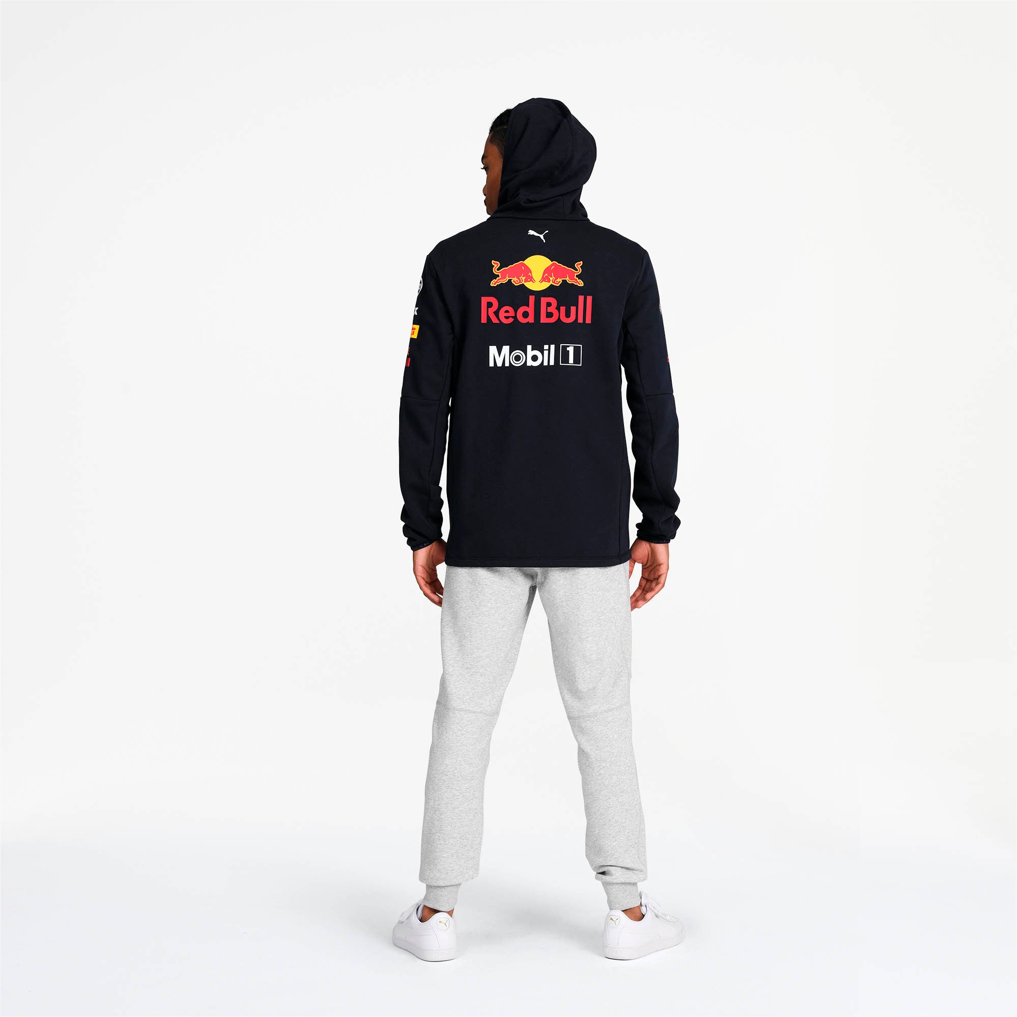 [762518-01] Mens Puma AMRBR Red Bull Team Hooded Sweat Jacket