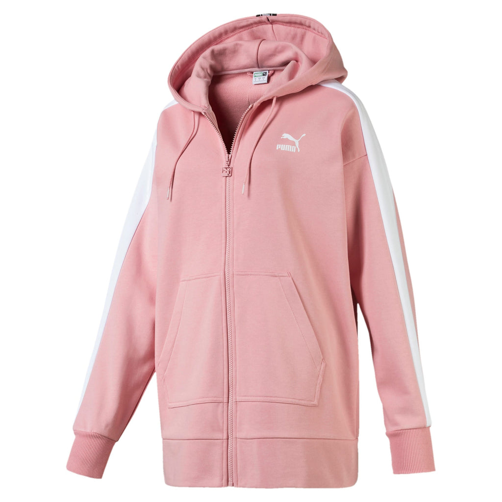 [595202-14] Womens Puma CLASSICS TAPE T7 FULL ZIP HOODY