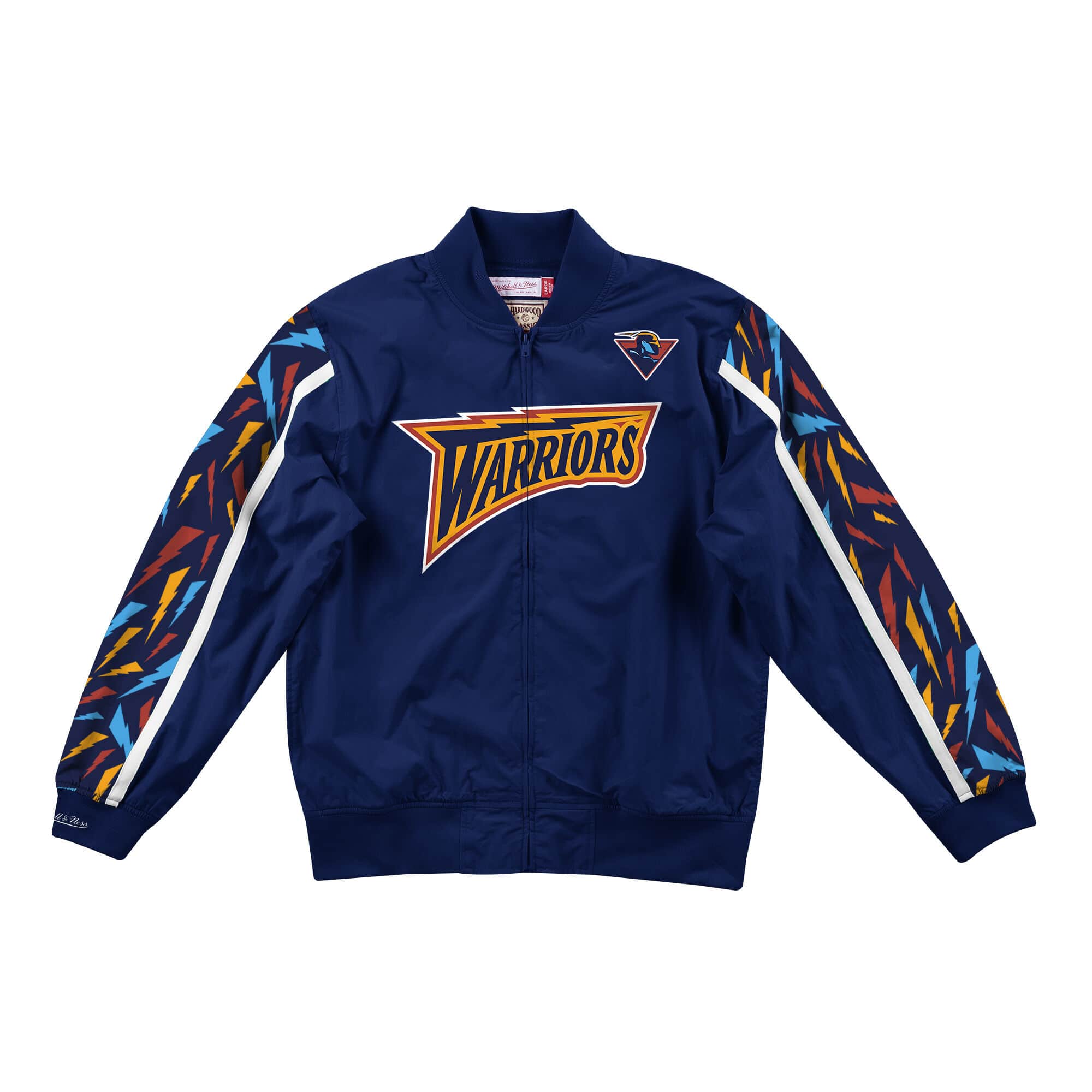 Mens Mitchell & Ness NBA Hook Shot Warm Up Jacket Golden State Warriors